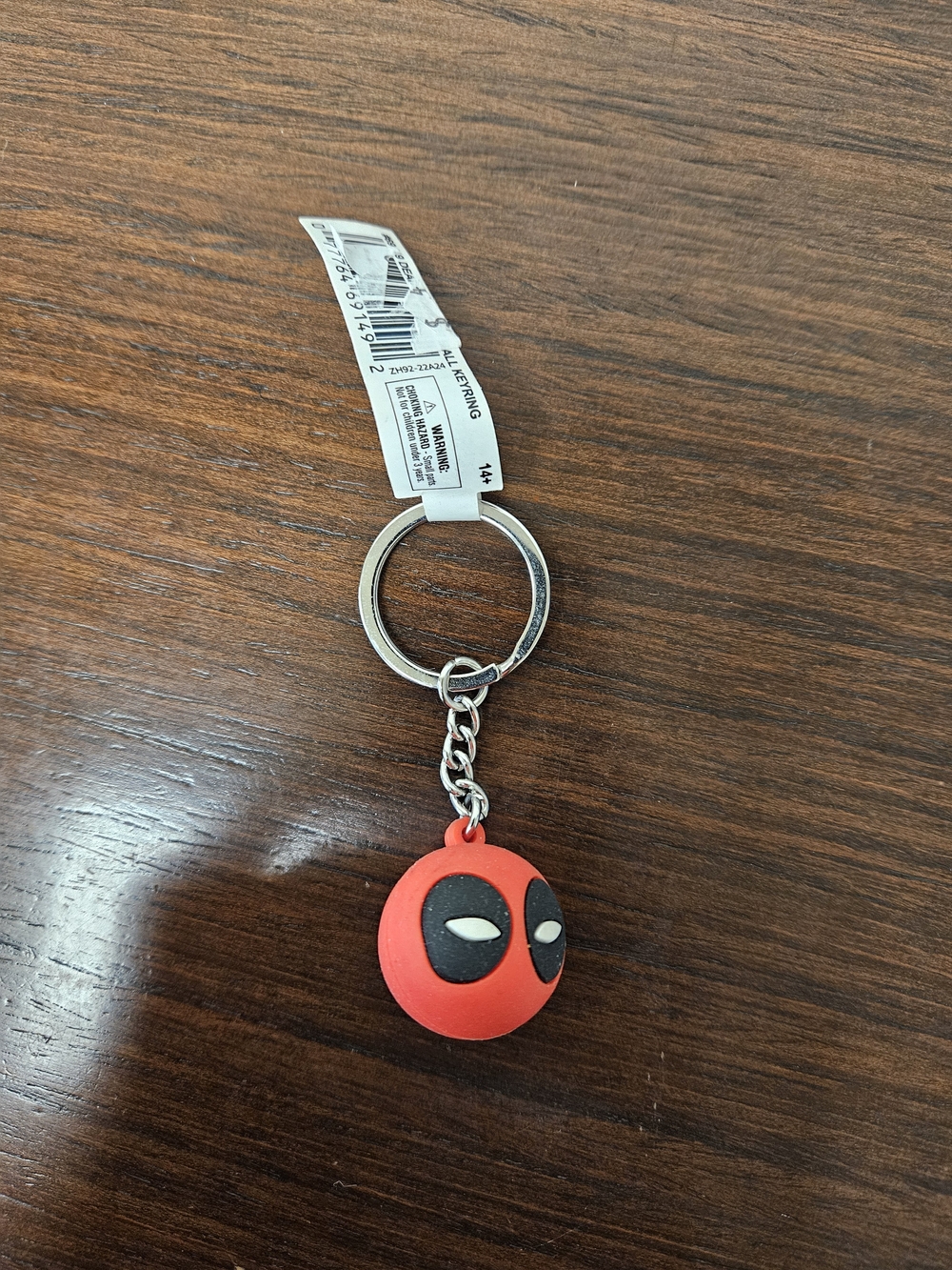 Red Deadpool-Style Keychain Phone Accessory - Charm for Bags & Keys